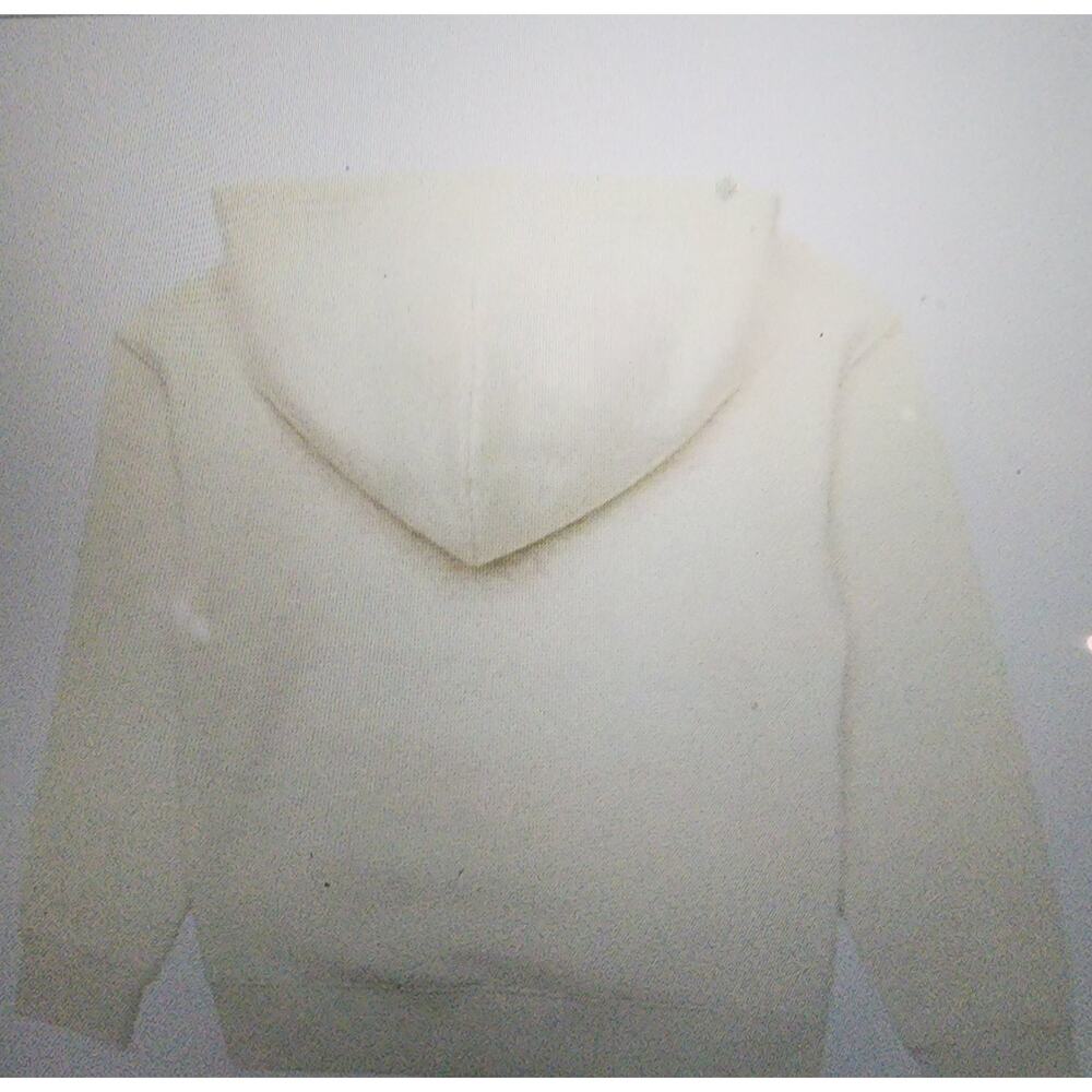 GAP Youth Fleece Beige Hoodie Unisex Y2K Cozycore Medium New With Tags - Picture 11 of 11